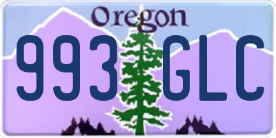 OR license plate 993GLC