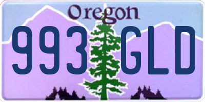 OR license plate 993GLD