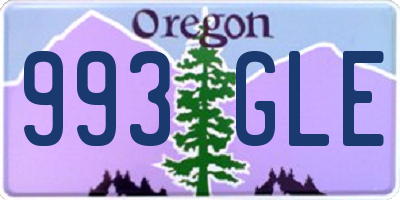 OR license plate 993GLE