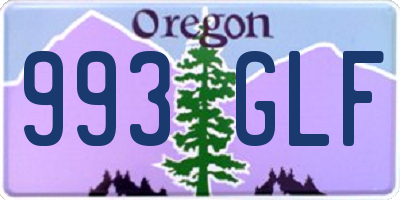 OR license plate 993GLF