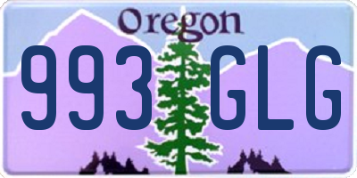 OR license plate 993GLG