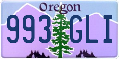 OR license plate 993GLI