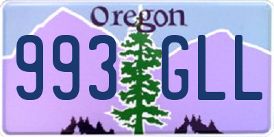 OR license plate 993GLL
