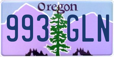 OR license plate 993GLN
