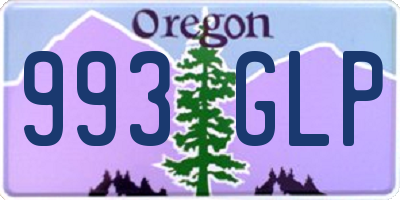 OR license plate 993GLP