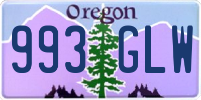 OR license plate 993GLW