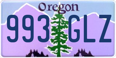 OR license plate 993GLZ