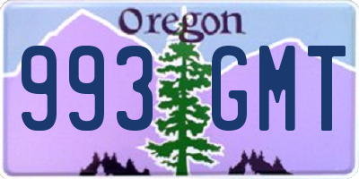 OR license plate 993GMT