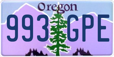 OR license plate 993GPE