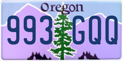 OR license plate 993GQQ