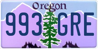 OR license plate 993GRE