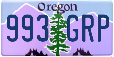 OR license plate 993GRP
