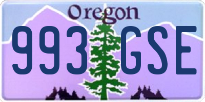 OR license plate 993GSE