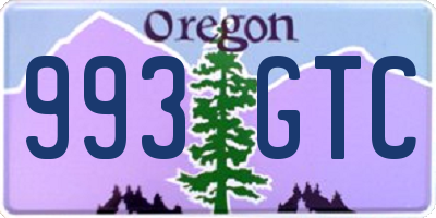 OR license plate 993GTC