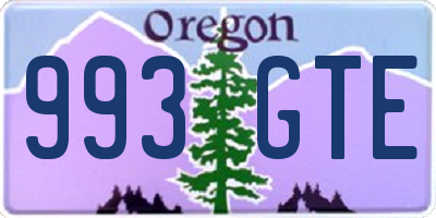 OR license plate 993GTE