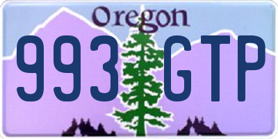 OR license plate 993GTP