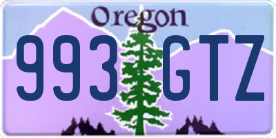 OR license plate 993GTZ