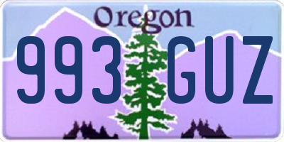 OR license plate 993GUZ
