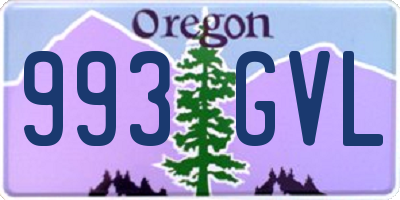 OR license plate 993GVL