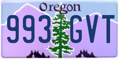 OR license plate 993GVT