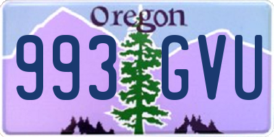 OR license plate 993GVU
