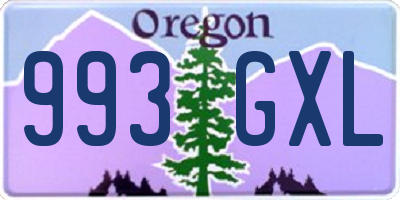 OR license plate 993GXL