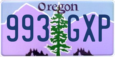 OR license plate 993GXP