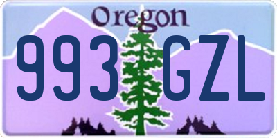 OR license plate 993GZL