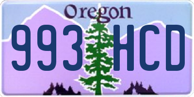 OR license plate 993HCD