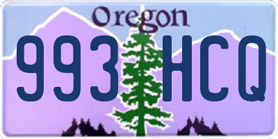 OR license plate 993HCQ