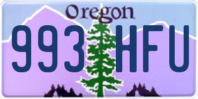 OR license plate 993HFU