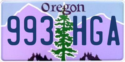 OR license plate 993HGA