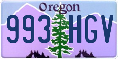 OR license plate 993HGV