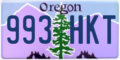 OR license plate 993HKT