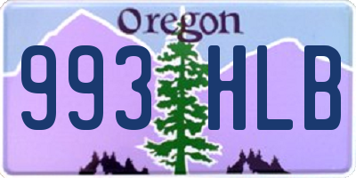 OR license plate 993HLB