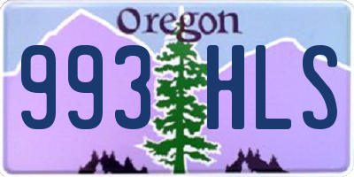 OR license plate 993HLS