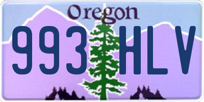 OR license plate 993HLV