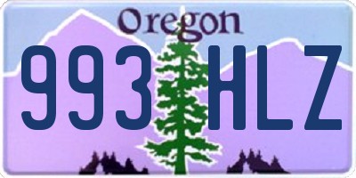 OR license plate 993HLZ