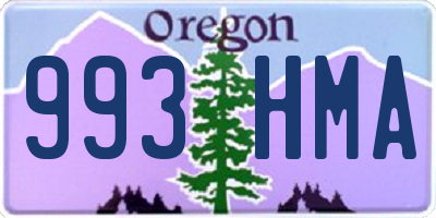 OR license plate 993HMA