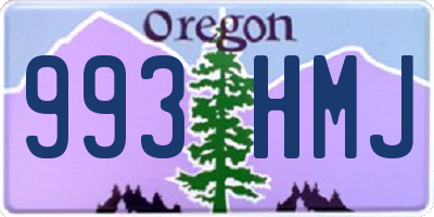 OR license plate 993HMJ