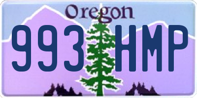 OR license plate 993HMP