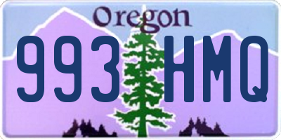 OR license plate 993HMQ