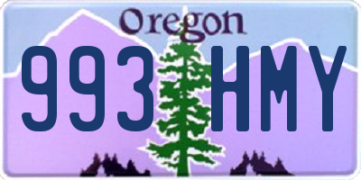 OR license plate 993HMY