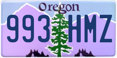 OR license plate 993HMZ