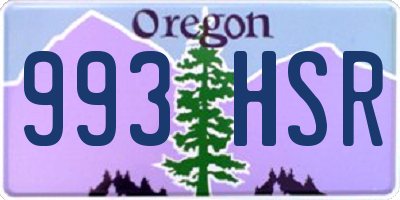 OR license plate 993HSR