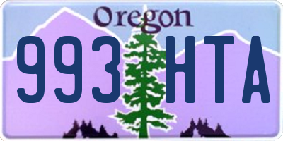 OR license plate 993HTA