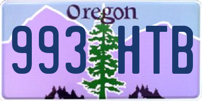 OR license plate 993HTB