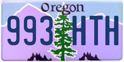 OR license plate 993HTH