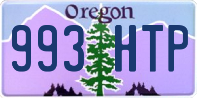 OR license plate 993HTP