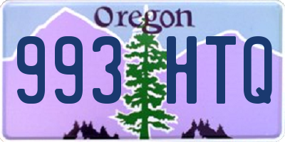 OR license plate 993HTQ